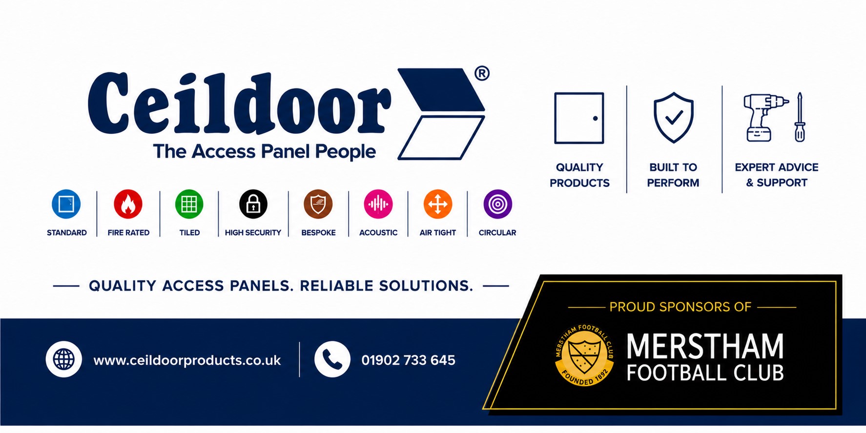 Merstham FC sponsored board